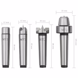 vidaXL 4x Wood Lathe Centers MT2 Steel Hardware Drive Spur Cup Rolling Center - Additional view 6