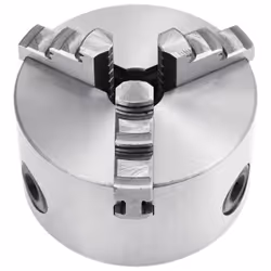 vidaXL 3 Jaw Self-Centering Lathe Chuck 100mm Steel front Mount Engineer Tool