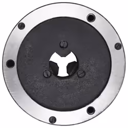 vidaXL 3 Jaw Self-Centering Lathe Chuck 125mm Steel front Mount Engineer Tool
