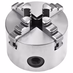 vidaXL 4 Jaw Self-Centering Lathe Chuck 80mm Steel front Mount Engineer Tool