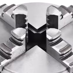 vidaXL 4 Jaw Self-Centering Lathe Chuck 80mm Steel front Mount Engineer Tool - Additional view 4