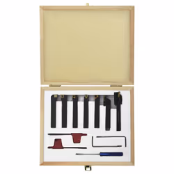 vidaXL Indexable Turning Tool Set 12 Pieces 8x8 mm 70 mm Steel Thread Insert - Additional view 4