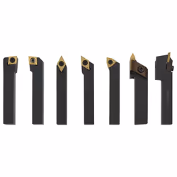 vidaXL Indexable Turning Tool Set 12 Pieces 12x12 mm 80 mm Steel Thread Insert - Additional view 6