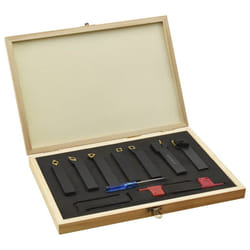 vidaXL Indexable Turning Tool Set 12 Pieces 16x16 mm 100 mm Thread Insert