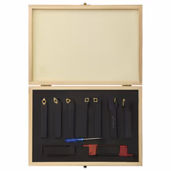 vidaXL Indexable Turning Tool Set 12 Pieces 16x16 mm 100 mm Thread Insert