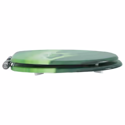 vidaXL WC Toilet Seat with Soft Close Lid MDF Green Water Drop Design Bathroom - Additional view 4