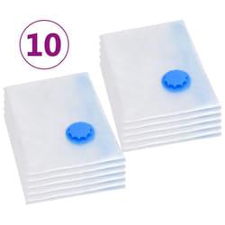 vidaXL 10x Vacuum Travel Storage Bags Clothing Bags 120x70 cm Seal Organiser
