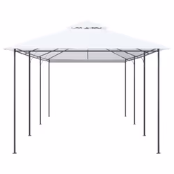 vidaXL Gazebo White 180g/mÂ² Camping Canopy Shelter Party Tent Garden Marquee