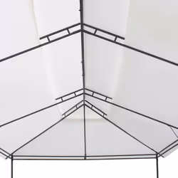 vidaXL Gazebo White 180g/mÂ² Camping Canopy Shelter Party Tent Garden Marquee - Additional view 5
