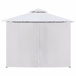 vidaXL Gazebo with Curtains White 180g/mÂ² Canopy Shelter Tent Garden Marquee - Additional view 5