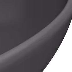 vidaXL Luxury Basin Oval-shaped Matt Dark Grey Ceramic Bathroom Vanity Sink - Additional view 4