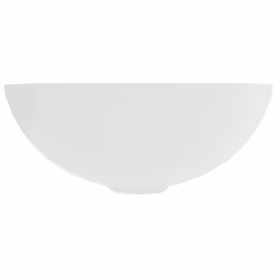 vidaXL Bathroom Sink Ceramic Matt White Round Cloakroom Counter Top Wash Basin