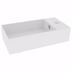 vidaXL Bathroom Sink with Overflow Ceramic Matt White Vanity Washroom Basin