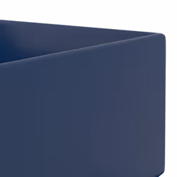 vidaXL Bathroom Sink with Overflow Ceramic Dark Blue Washroom Vanity Basin - Additional view 6