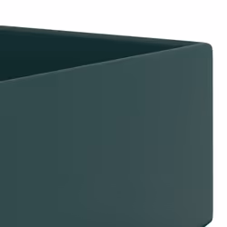 vidaXL Bathroom Sink with Overflow Ceramic Dark Green Washroom Vanity Basin - Additional view 6