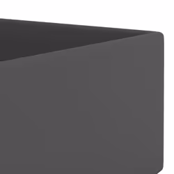 vidaXL Bathroom Sink with Overflow Ceramic Dark Grey Washroom Vanity Basin - Additional view 6