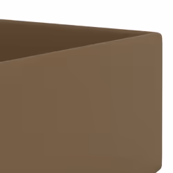 vidaXL Bathroom Sink with Overflow Ceramic Matt Cream Washroom Vanity Basin - Additional view 6