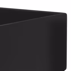 vidaXL Bathroom Sink with Overflow Ceramic Matt Black Washroom Vanity Basin - Additional view 6