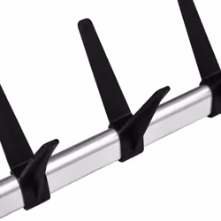 vidaXL Telescopic Shoe Rack with Rods Aluminium Storage Unit Organiser Home - Additional view 7