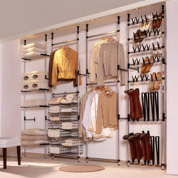 vidaXL Telescopic Boot Rack with Rods Aluminium Storage Unit Organiser Home