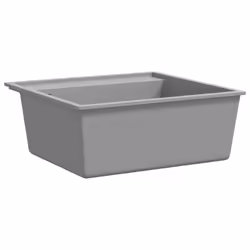 vidaXL Kitchen Sink with Overflow Hole Grey Granite Single Bowl Waste Kit - Additional view 4