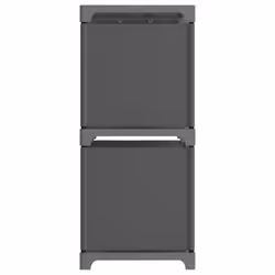 vidaXL 4-Cube Display Shelf Grey Fabric Free Standing Storage Organiser Unit