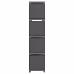 vidaXL 12-Cube Display Shelf Grey Fabric Free Standing Storage Organiser Unit - Additional view 4
