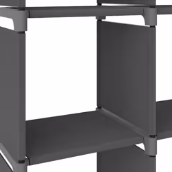 vidaXL 12-Cube Display Shelf Grey Fabric Free Standing Storage Organiser Unit - Additional view 6