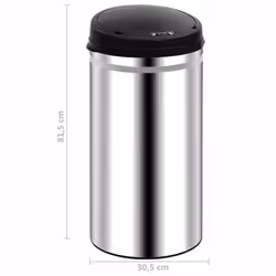 vidaXL Automatic Sensor Dustbin 50L Stainless Steel Kitchen Waste Dust Bin - Additional view 7