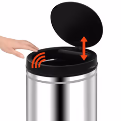 vidaXL Automatic Sensor Dustbin 60L Stainless Steel Kitchen Waste Dust Bin - Additional view 5