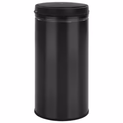 vidaXL Automatic Sensor Dustbin 70L Carbon Steel Black Kitchen Waste Dust Bin