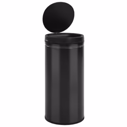 vidaXL Automatic Sensor Dustbin 80L Carbon Steel Black Kitchen Waste Dust Bin - Additional view 4