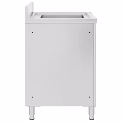 vidaXL Commercial Kitchen Sink Cabinet Stainless Steel Floor Standing Table