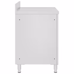 vidaXL Commercial Work Table with Cabinet Stainless Steel Kitchen Cupboard