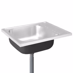vidaXL Kitchen Sink with Drainer Set Wash Basin Sink Silver Stainless Steel