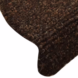 vidaXL 15x Self-adhesive Stair Mats Brown Needle Punch Carpet Stair Tread - Additional view 5