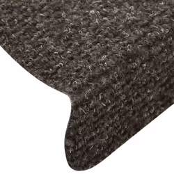 vidaXL 15x Self-adhesive Stair Mats Anthracite Needle Punch Stair Protector - Additional view 6