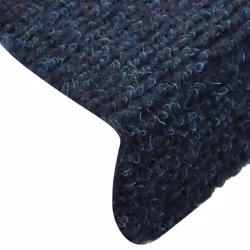 vidaXL 15x Self-adhesive Stair Mats Navy Needle Punch Carpet Stair Tread Rug - Additional view 5