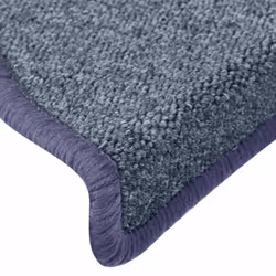 vidaXL 15x Carpet Stair Treads Dark Grey and Blue Stair Step Protection Rug - Additional view 5