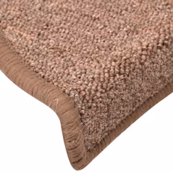 vidaXL 15x Carpet Stair Treads Brown Stair Step Rug Protection Cover Decor - Additional view 6