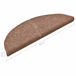 vidaXL 15x Carpet Stair Treads Brown Stair Step Rug Protection Cover Decor - Additional view 7