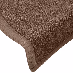 vidaXL 15x Carpet Stair Treads Brown Stair Decor Step Rug Protection Cover - Additional view 5