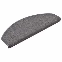 vidaXL 15x Carpet Stair Treads Dark Grey Stair Step Rug Protection Home Decor