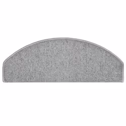 vidaXL 15x Carpet Stair Treads Light Grey Stair Step Rug Protection Home Decor - Additional view 4