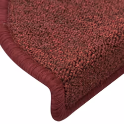 vidaXL 15x Carpet Stair Treads Red Stair Step Rug Protection Cover Home Decor - Additional view 6