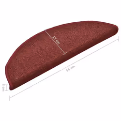 vidaXL 15x Carpet Stair Treads Red Stair Step Rug Protection Cover Home Decor - Additional view 7