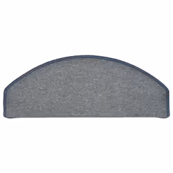 vidaXL 15x Carpet Stair Treads Light Grey and Blue Stair Step Protection Rug - Additional view 4