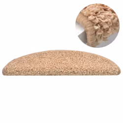 vidaXL 15x Carpet Stair Treads Gold Home Decor Stair Step Rug Protection Cover