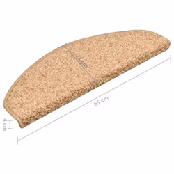 vidaXL 15x Carpet Stair Treads Gold Home Decor Stair Step Rug Protection Cover - Additional view 7