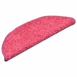 vidaXL Stair Mats Home Decorative Stair Step Rug Carpet Protector Tread Mat - pink, 56 x 17 x 3 cm/ 15 pcs - Additional view 2